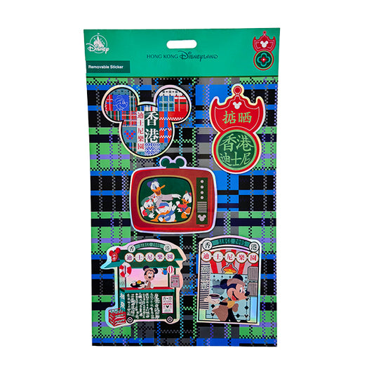"Pre-Order" HKDL - Mickey and Donald Removeable Stickers set, Mickey and Friends Hong Kong Vintage Collection 2026