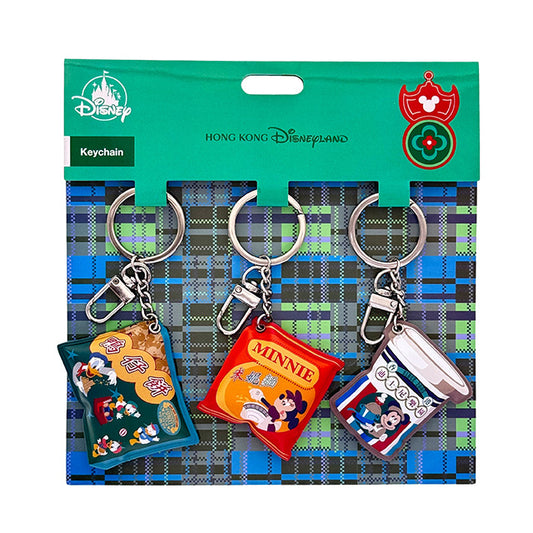 "Pre-Order" HKDL - Mini Consumable Keychain set, Mickey and Friends Hong Kong Vintage Collection 2026