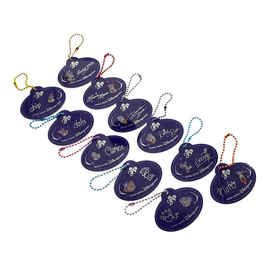 "Pre-Order" HKDL - Mickey & Friends Name Tag Bagcharm Set, HKDL 20th Anniversary Grand Celebration