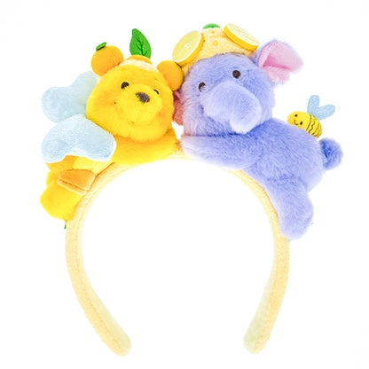 "Pre-Order" HKDL - Winnie the Pooh and Lumpy Plush Headband "Winnie The Pooh Lemon Honey Collection"