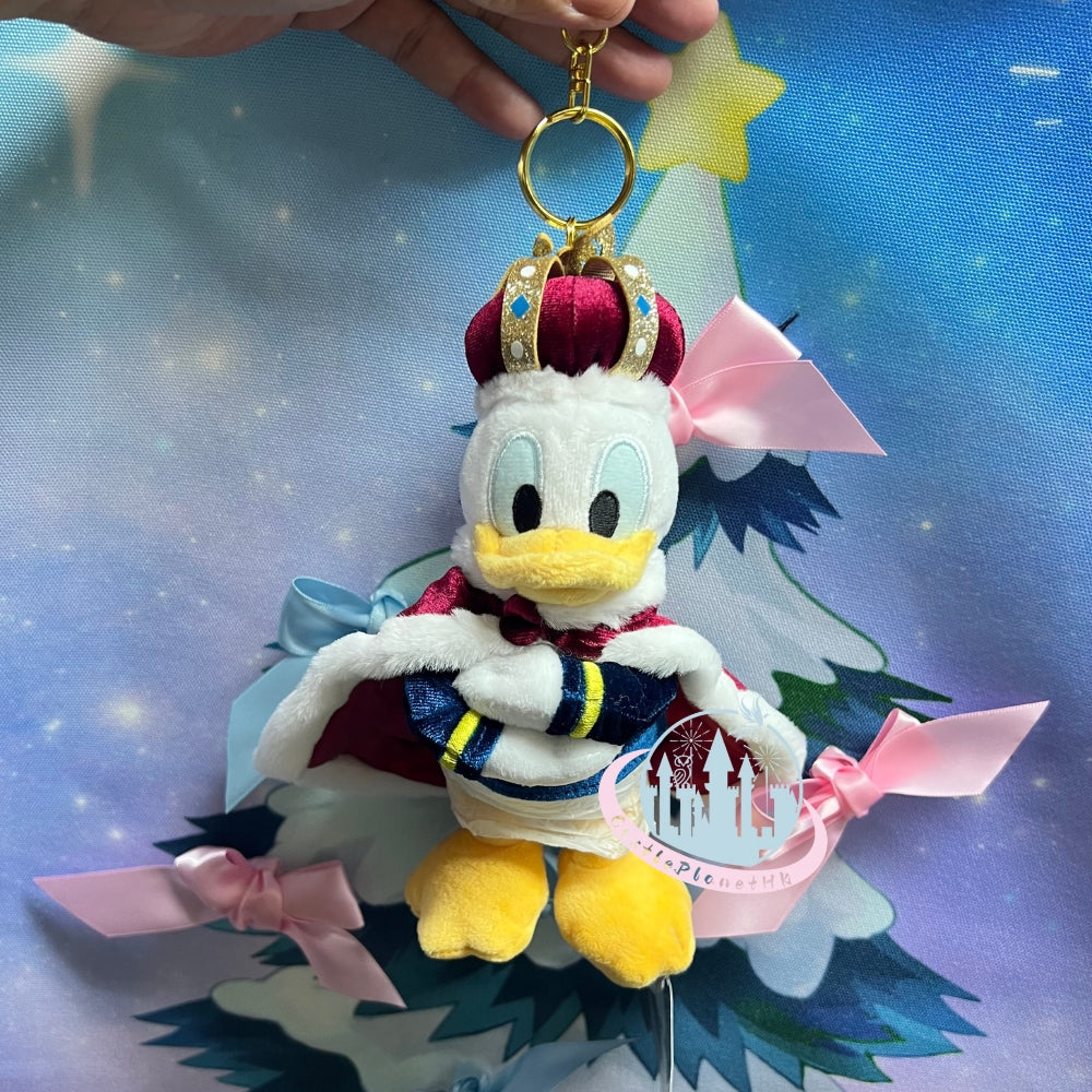 HKDL - Donald Plush Keychain, DONALD THE KING BIRTHDAY【Ready Stock】