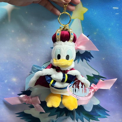HKDL - Donald Plush Keychain, DONALD THE KING BIRTHDAY【Ready Stock】