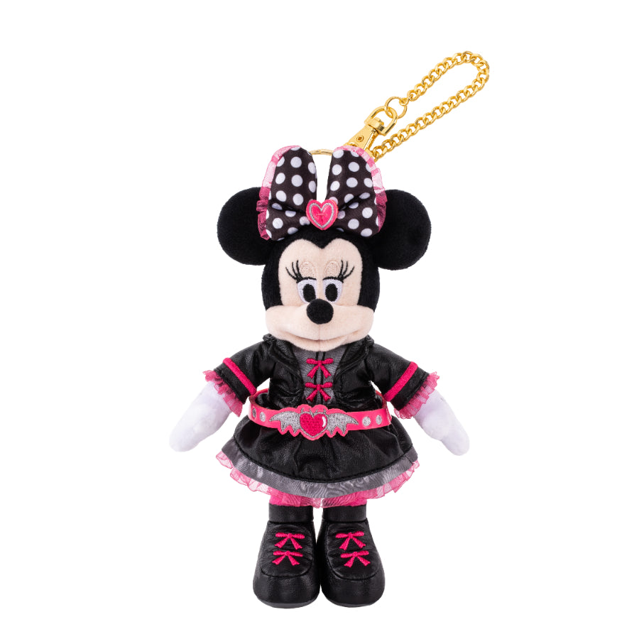 "Pre-Order" HKDL - Minnie Plush Bag Charm, Halloween Spooky Rock Band 2026