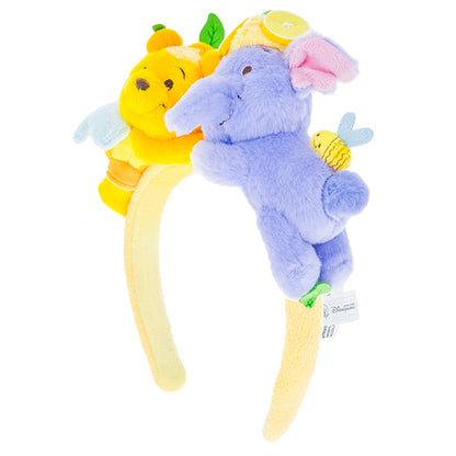 "Pre-Order" HKDL - Winnie the Pooh and Lumpy Plush Headband "Winnie The Pooh Lemon Honey Collection"