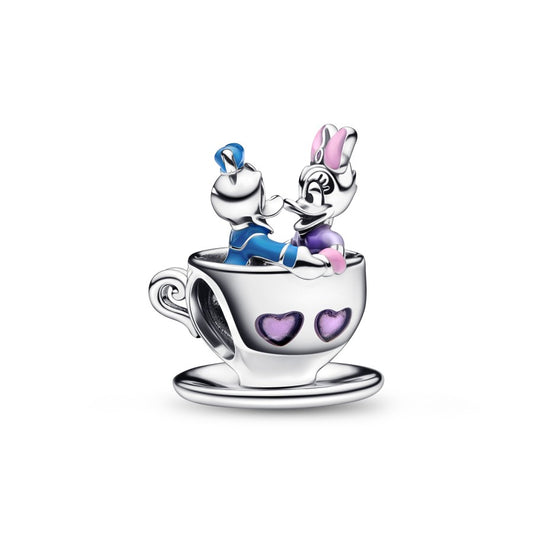 “Pre-order” HKDL - Donald & Daisy Teacup Charm (Disney X PANDORA)