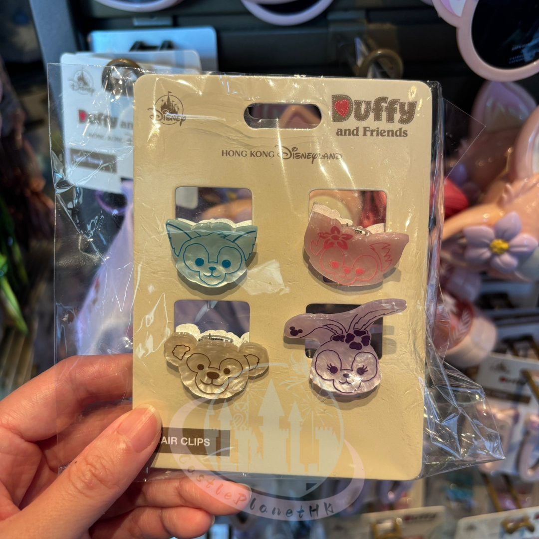 HKDL - Duffy and Friends Hair Clips Set (Duffy, StellaLou, LinaBell, Gelatoni)【Ready Stock】