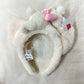 HKDL - Marie Plush Ears Headband - The Aristocats【Ready Stock】