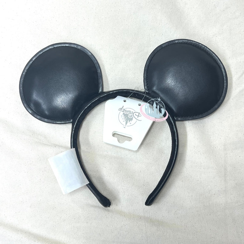 HKDL - Classic Mickey Mouse Ears Headband Simulated Leather【Ready Stock】