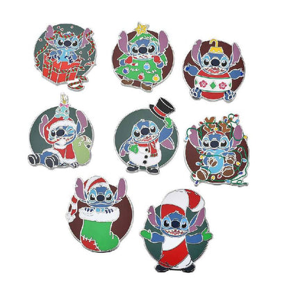 "Pre-Order" HKDL - Merry Stitchmas Mystery Pin Set, Lilo & Stitch