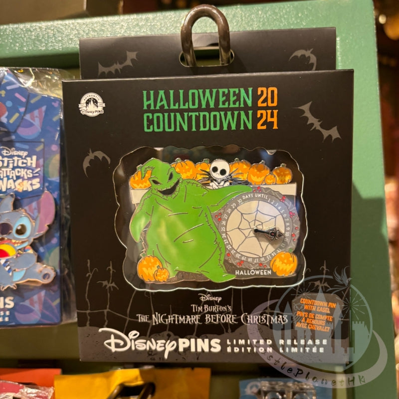 "Pre-Order" HKDL - Oogie Boogie Pin Badge (Halloween 2024), Halloween Countdown 2024