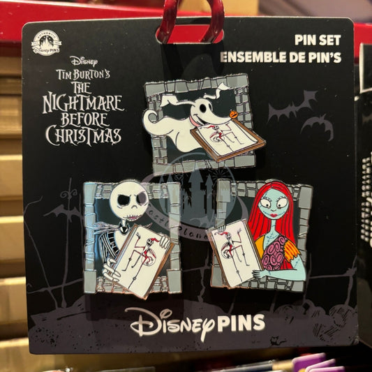 HKDL - Halloween Pin Set (Halloween 2024), The Nightmare Before Christmas【Ready Stock】