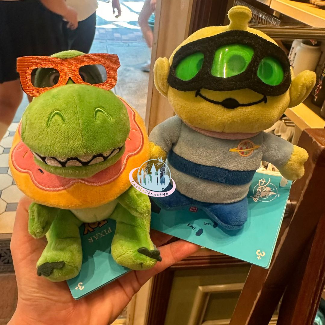 HKDL - Pizza Planet Rex Magnetic Shoulder Pal Plush, PIXAR - Toy Story【Ready Stock】