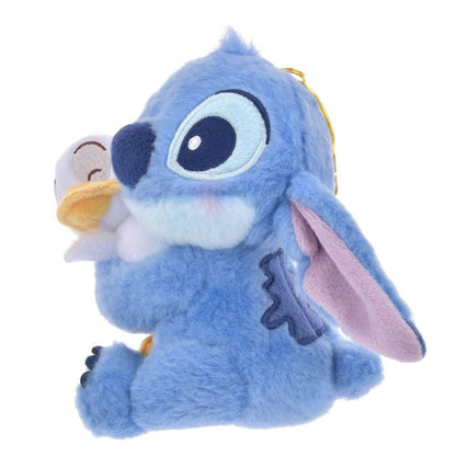 HKDL - Stitch Plush Keychain Hug with Duck (Disney Stitch Day Collection)【Ready Stock】