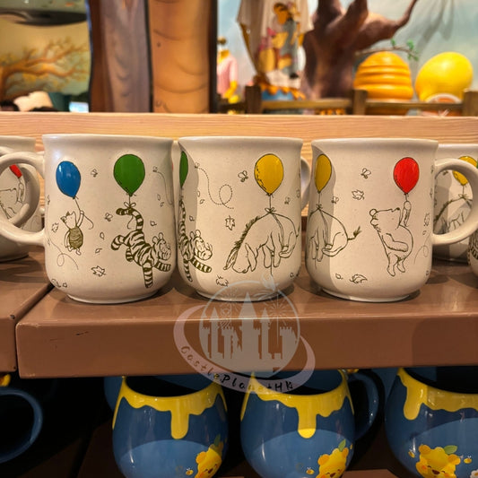 HKDL - Winnie and Friends with Ballon Ceramic Mug【Ready Stock】