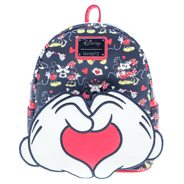 HKDL - Mickey And Minnie Mouse Heart Hands Loungefly Mini Backpack【Rea ...