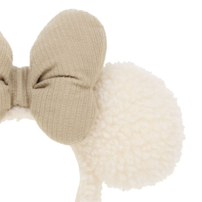TDR - Minnie White Fluffy Ears Headband【Ready Stock】