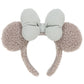 "Pre-Order" TDR - Minnie Grey Fluffy ear Headband (2022 Fluffy)