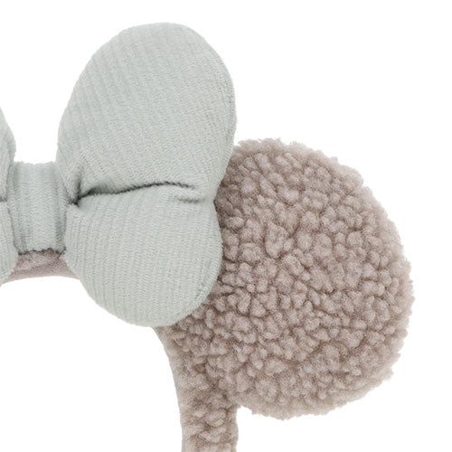 "Pre-Order" TDR - Minnie Grey Fluffy ear Headband (2022 Fluffy)