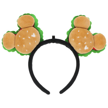 TDR - Hamburger Burger Mickey Ears Headband【Ready Stock】
