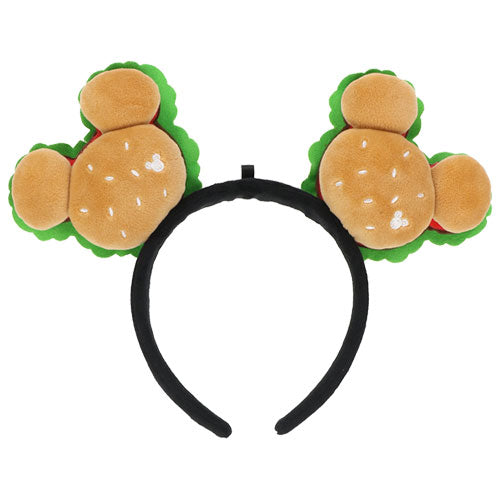 TDR - Mickey Hamburger Ear Headband【Ready Stock】