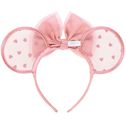 HKDL -  Minnie Pink Lace Ear Headband Headband【Ready Stock】