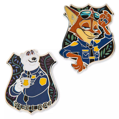 HKDL - Zootopia ''The ZPD'' Mystery Pins Set【Ready Stock】