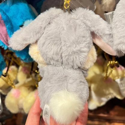 HKDL - Thumper Fluffy Plush Keychain, PASTEL BUNNIES "Bambi"【Ready Stock】