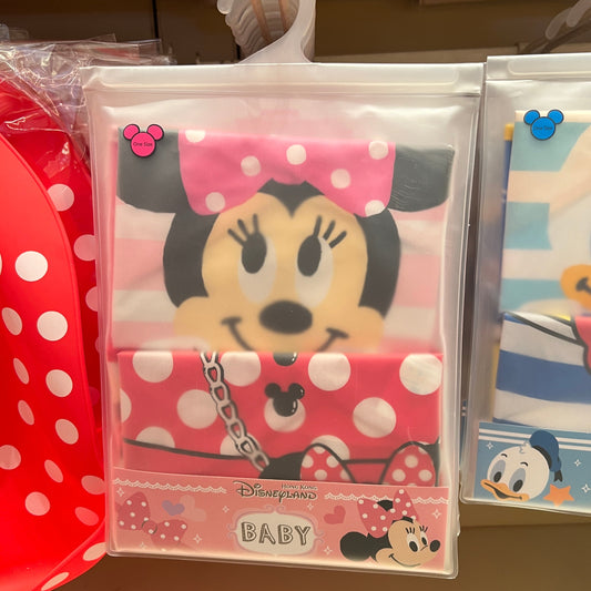 HKDL - Minnie Mouse Baby 2pcs Apron【Ready Stock】