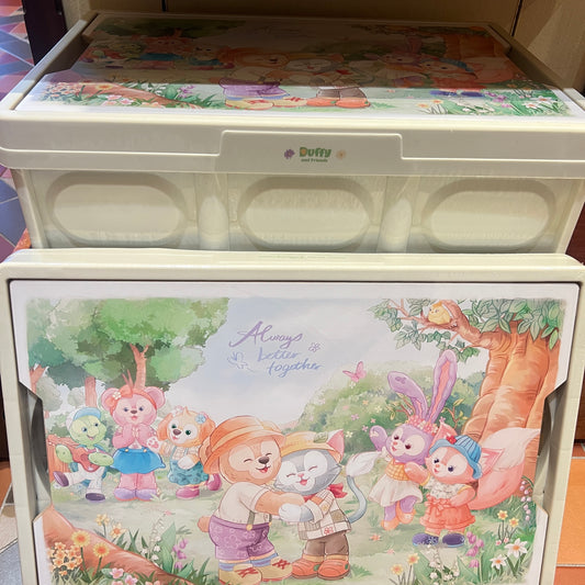 HKDL - Duffy and Friends Foldable Storage Box/ Container  (2023 Spring Always better together)【Ready Stock】